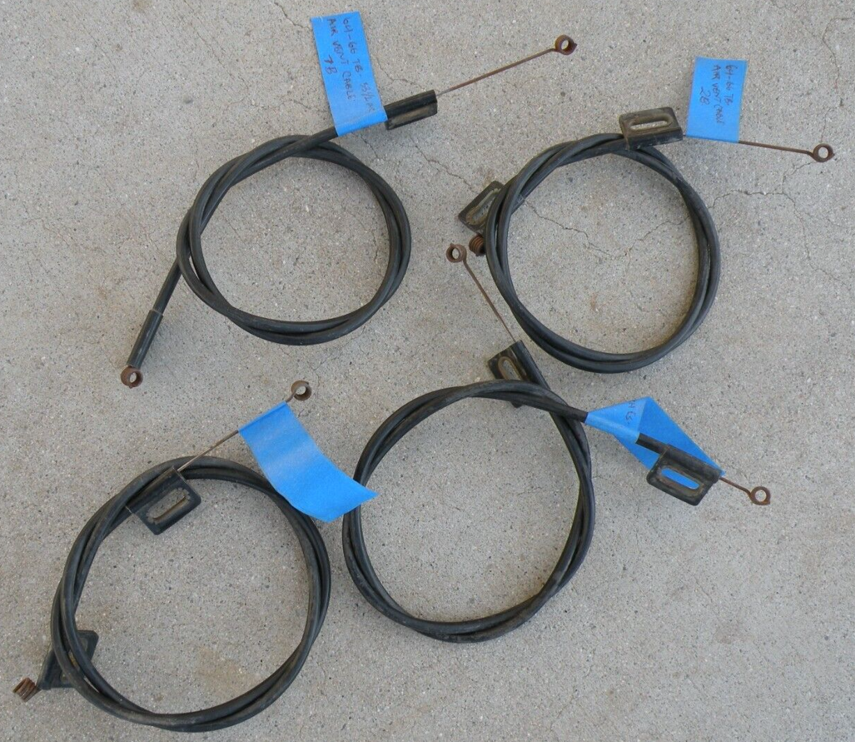 1 FORD THUNDERBIRD CONTROL AIR VENT CABLE 33-1/2 INCHES 1964