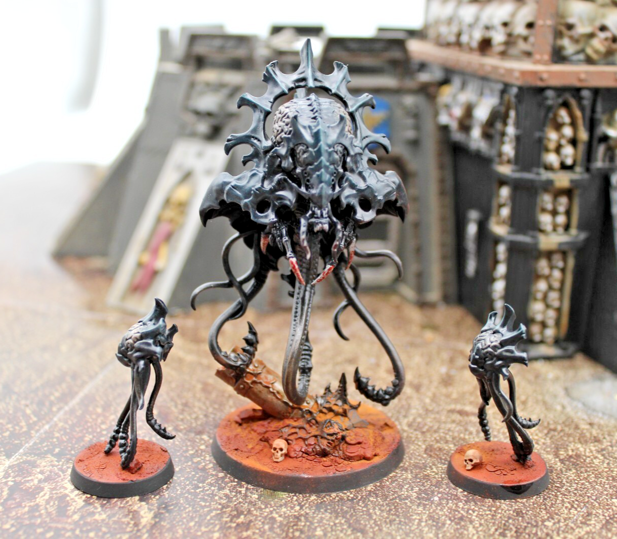 Black ジェラトーニ様 Tyranids Xenomorph-Style Neurotyant, Masterfully Painted, ID#2643