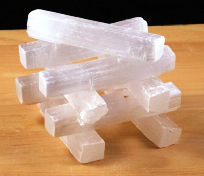 4 Inch Selenite Crystal Wands, Free Shipping!