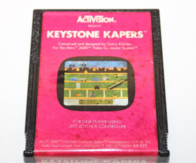 Keystone Kapers - Atari 2600 Video Game - Tested & Working