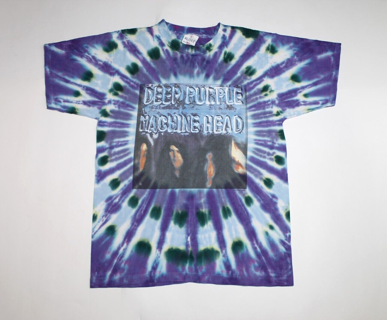 Y2K Deep Purple Tie Dye Shirt Machine Head World Tour 2004