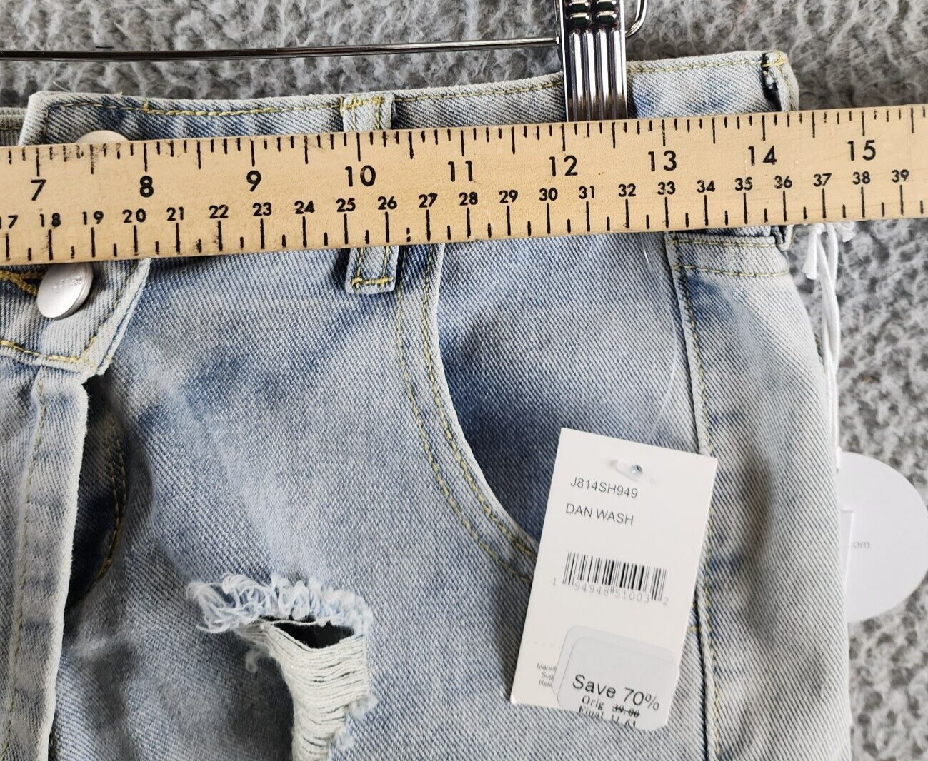 Joe's Jeans The Jolie Skort Girl's 16 Dan Wash Midrise Fit Five-Pocket Design - Picture 8 of 12