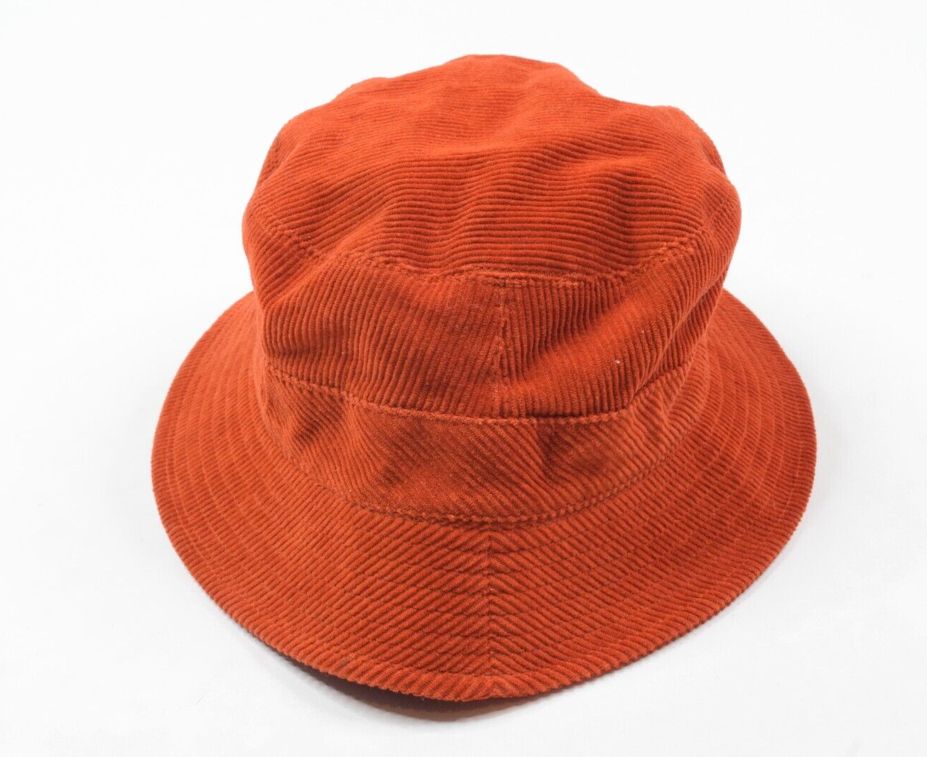 Banana Republic Burnt Orange 100% Cotton Corduroy Casual Womens Bucket Hat