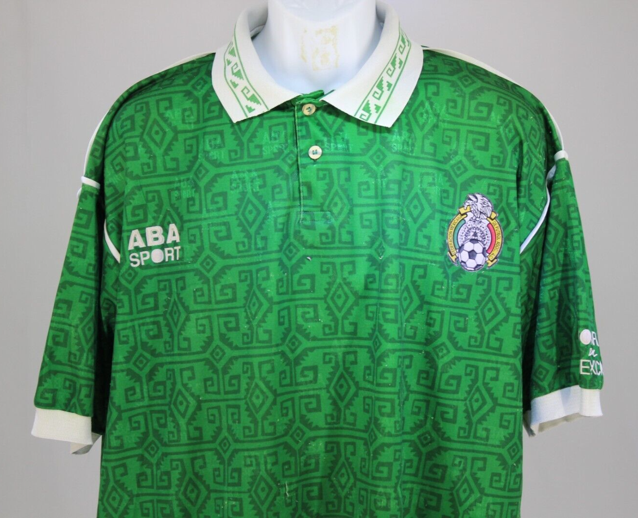 ABA SPORT メキシコ代表 シャツ アステカ模様　1996/1997モデル ABA SPORT メキシコ代表 シャツ アステカ模様 1996/1997モデル