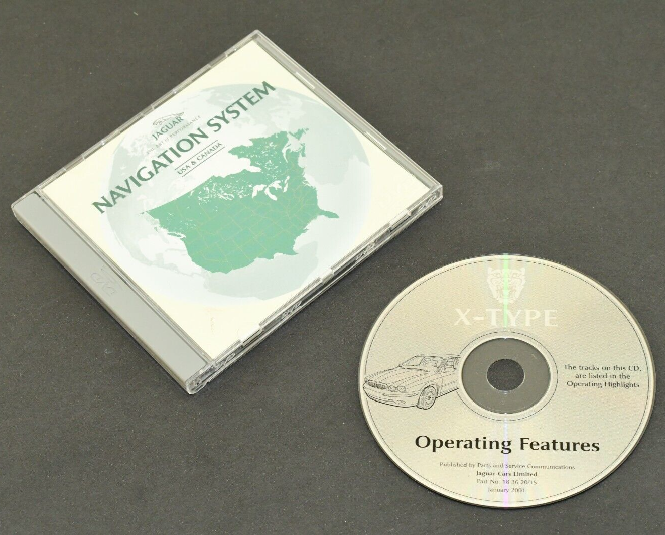JAGUAR X-Type Original Navigation System CD/DVD Disc USA