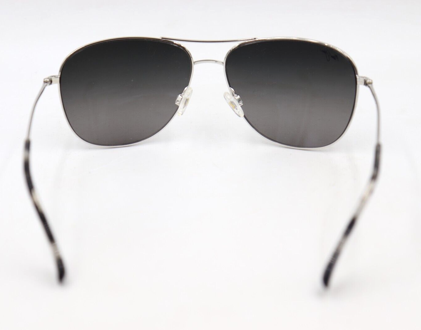Pre-owned Maui Jim Gray Cliff House Silver Aviator Polarized Sunglasses Gs247-17 $319