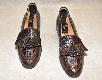 Ralph lauren crocodile best sale loafers