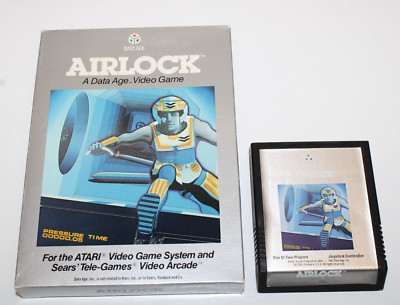 Airlock - Atari 2600 Video Game with Box - Tested & Working