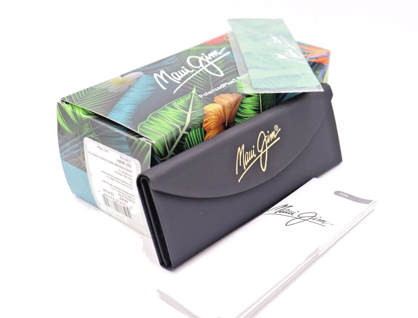 Pre-owned Maui Jim Alenuihaha Dark Brown Stripe Bronze Sunglasses H839-25c $279 In Hclb Bronze
