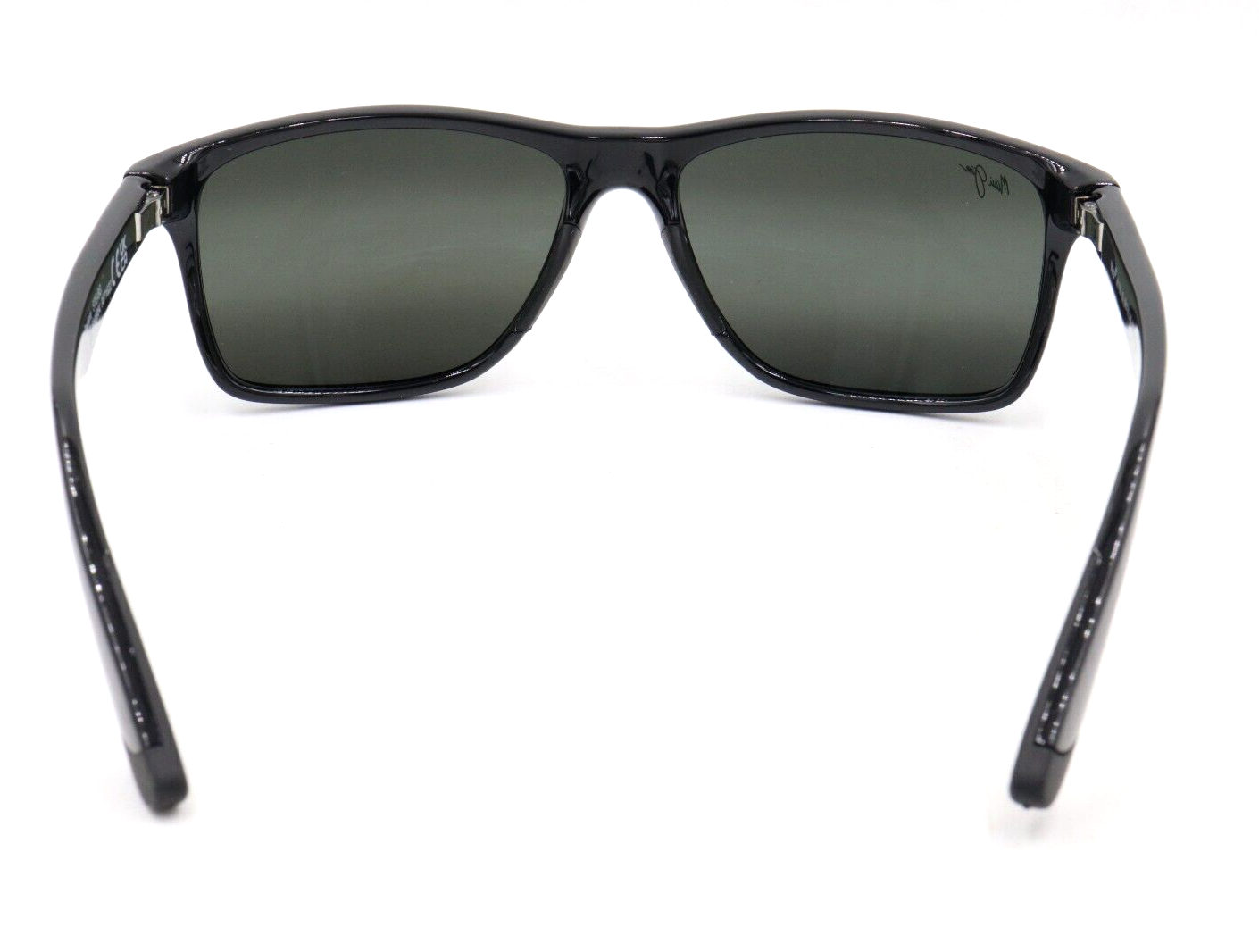 Pre-owned Maui Jim Onshore Black Gloss Sunglasses Gray Polarized Lens 798-02 $279