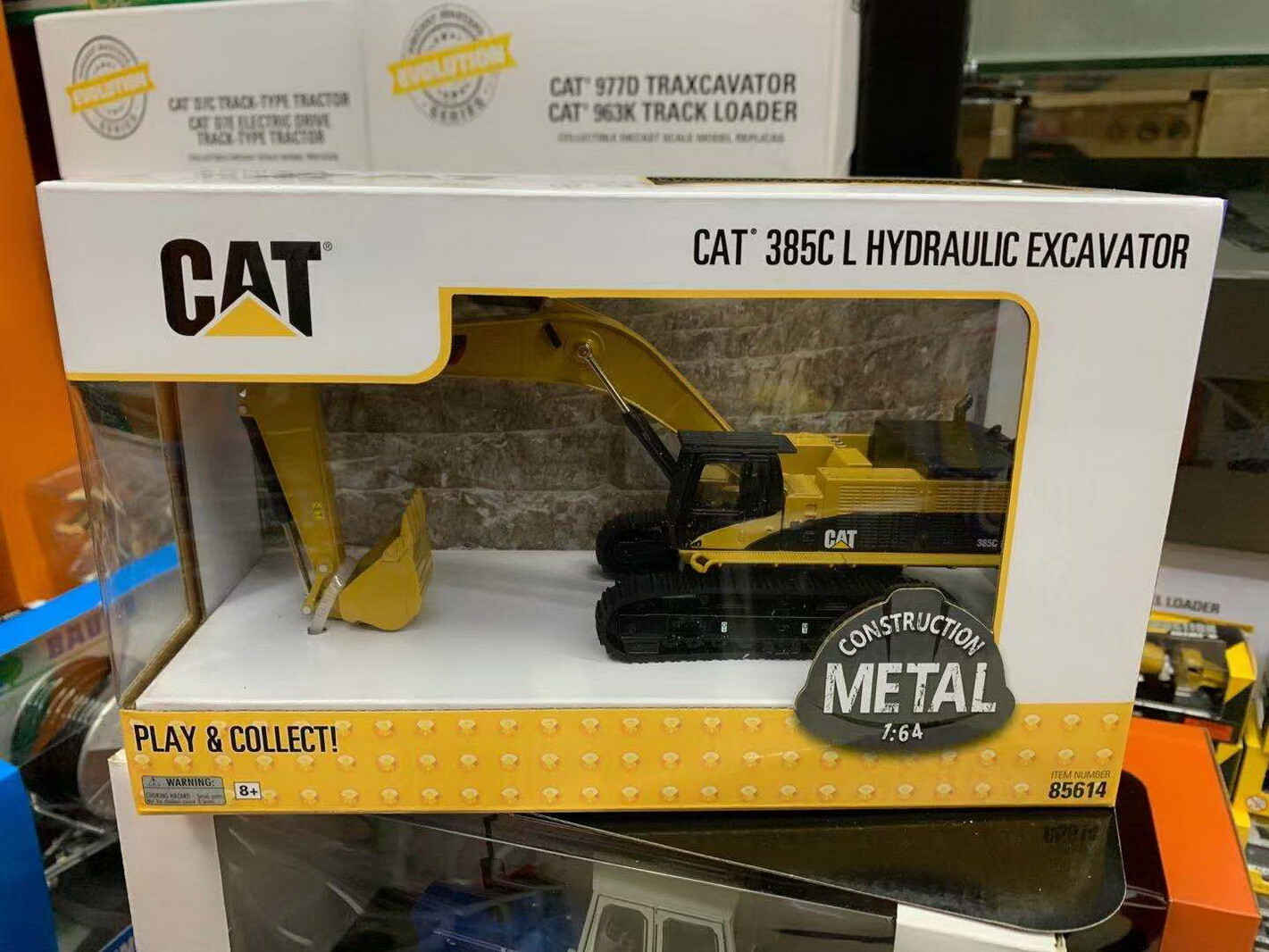 CAT 385BL L Excavator 1:64スケール ダイキャストモデル Cat Diecast 1:64 385C L Hydraulic Excavator 85614 - Cat