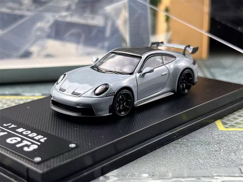 とーい！ JY Model 1/64 Scale Porsche 911 GT3 Grey Diecast Car Model