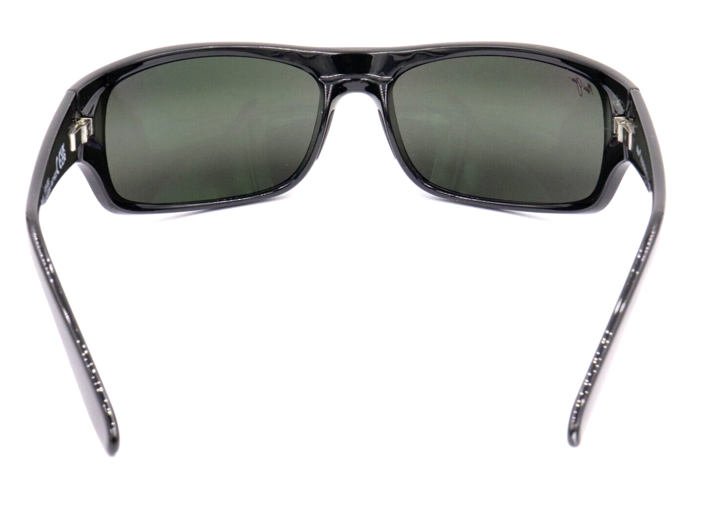 Pre-owned Maui Jim Peahi Neutral Gray Polarized Gloss Black Sunglasses 202-02 $279