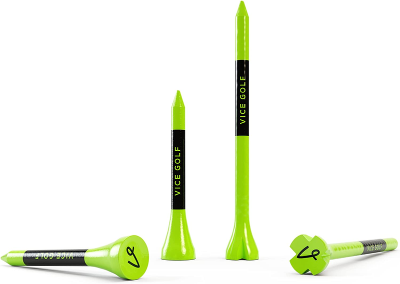 Tees | Neon Lime | 60 Driver Tees & 15 Short Tees