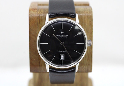 Hamilton Intra-Matic H384551 38mm Automatic Black Dial Men's Watch Box & Papers