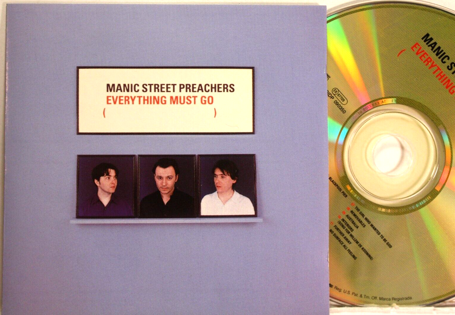 MANIC STREET PREACHERS 'EVERYTHING MUST GO