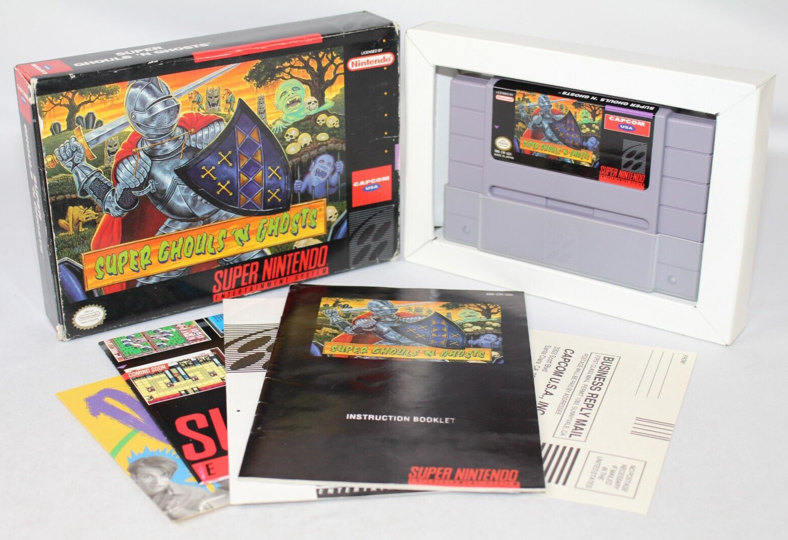 まとめ買いでお得 Super Ghouls´n Ghosts【美品・完品・SNES北米版