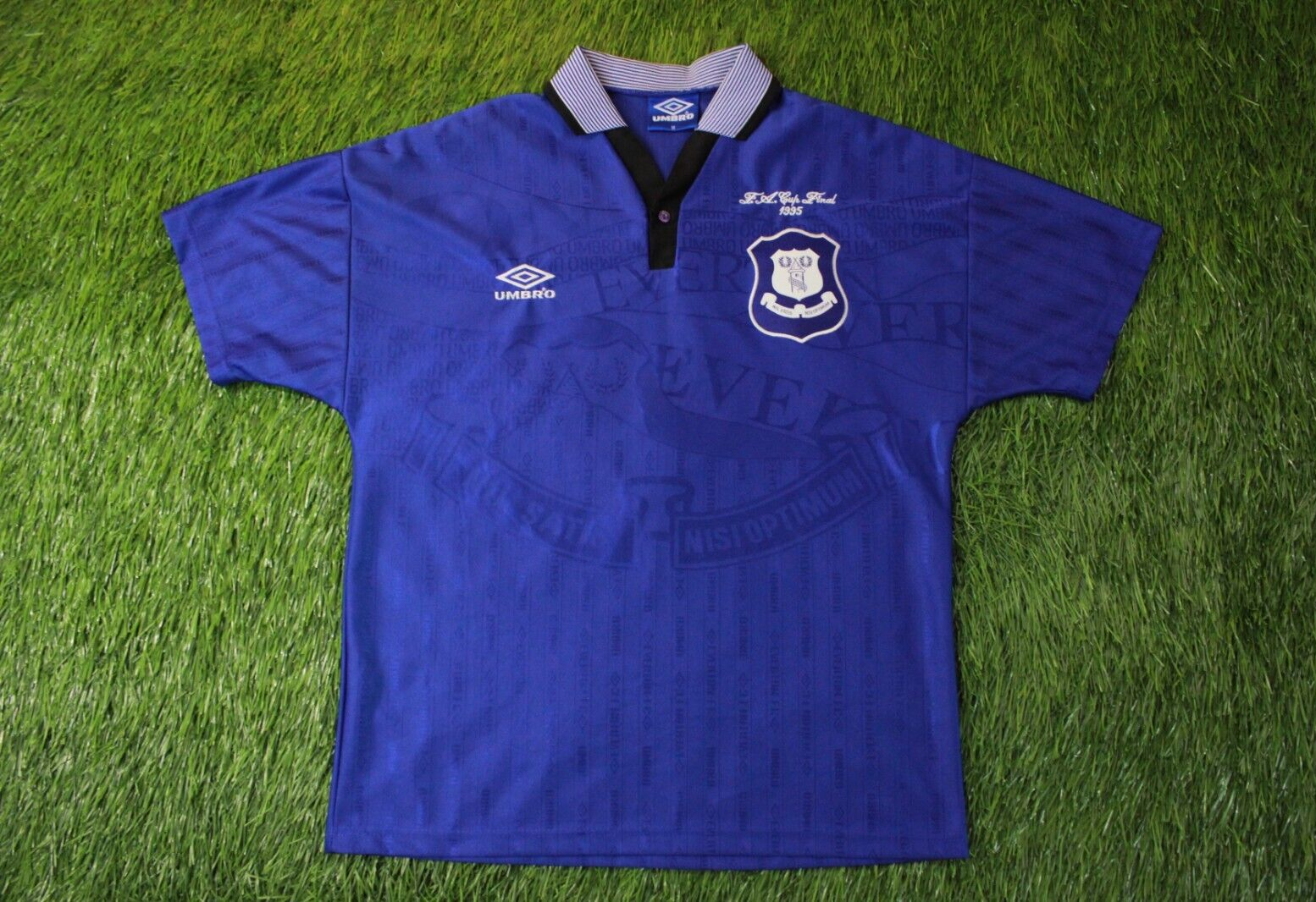 ウェア Everton 1995 FA Cup model Soccer Uniform Everton 1995 FA CUP FINAL NEC Football Shirt Soccer Jersey