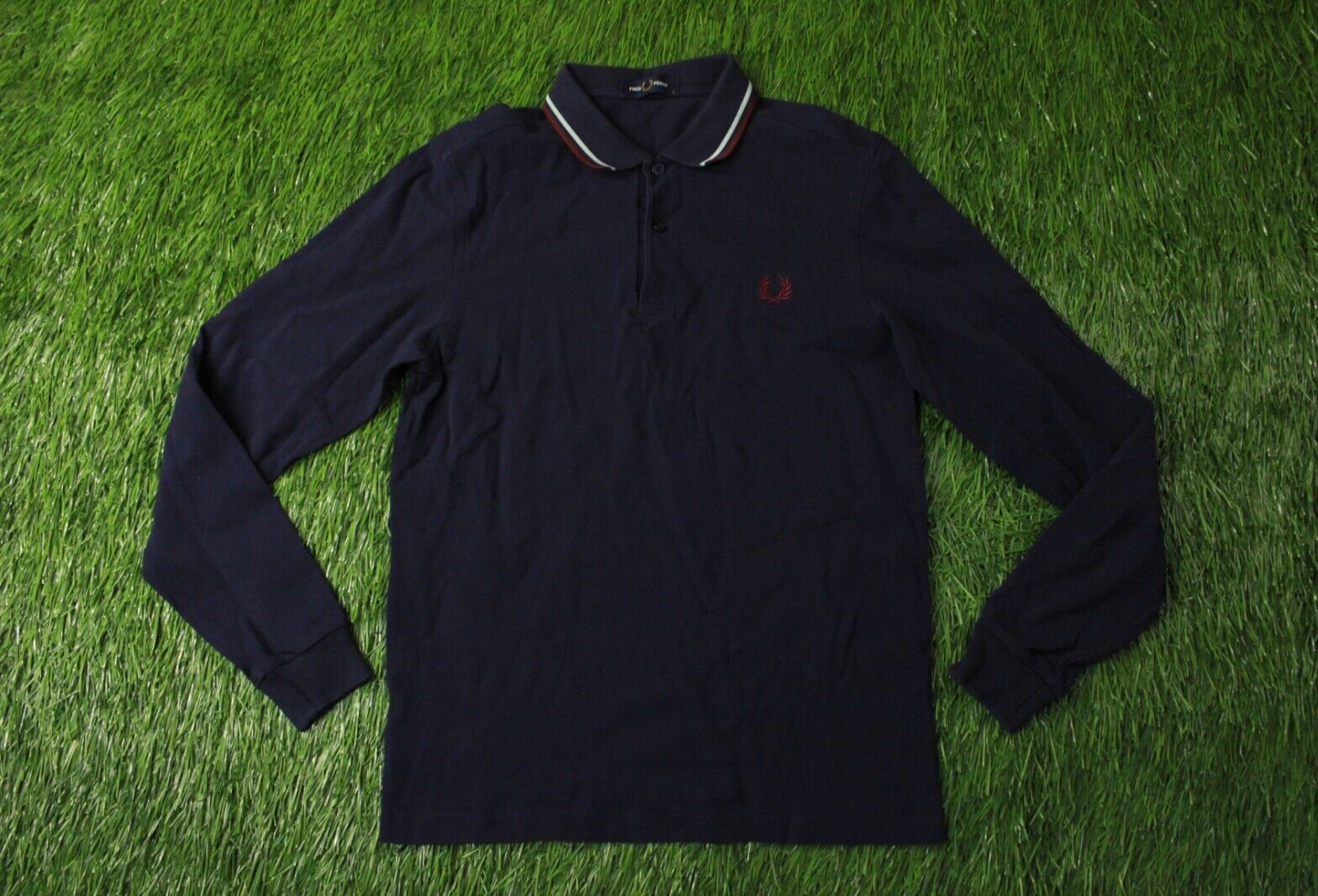 トップス Fred Perry L/S Polo Shirts Size 36 FRED PERRY ORIGINAL CLASSIC MEN CASUAL LONG SLEEVE L/S POLO