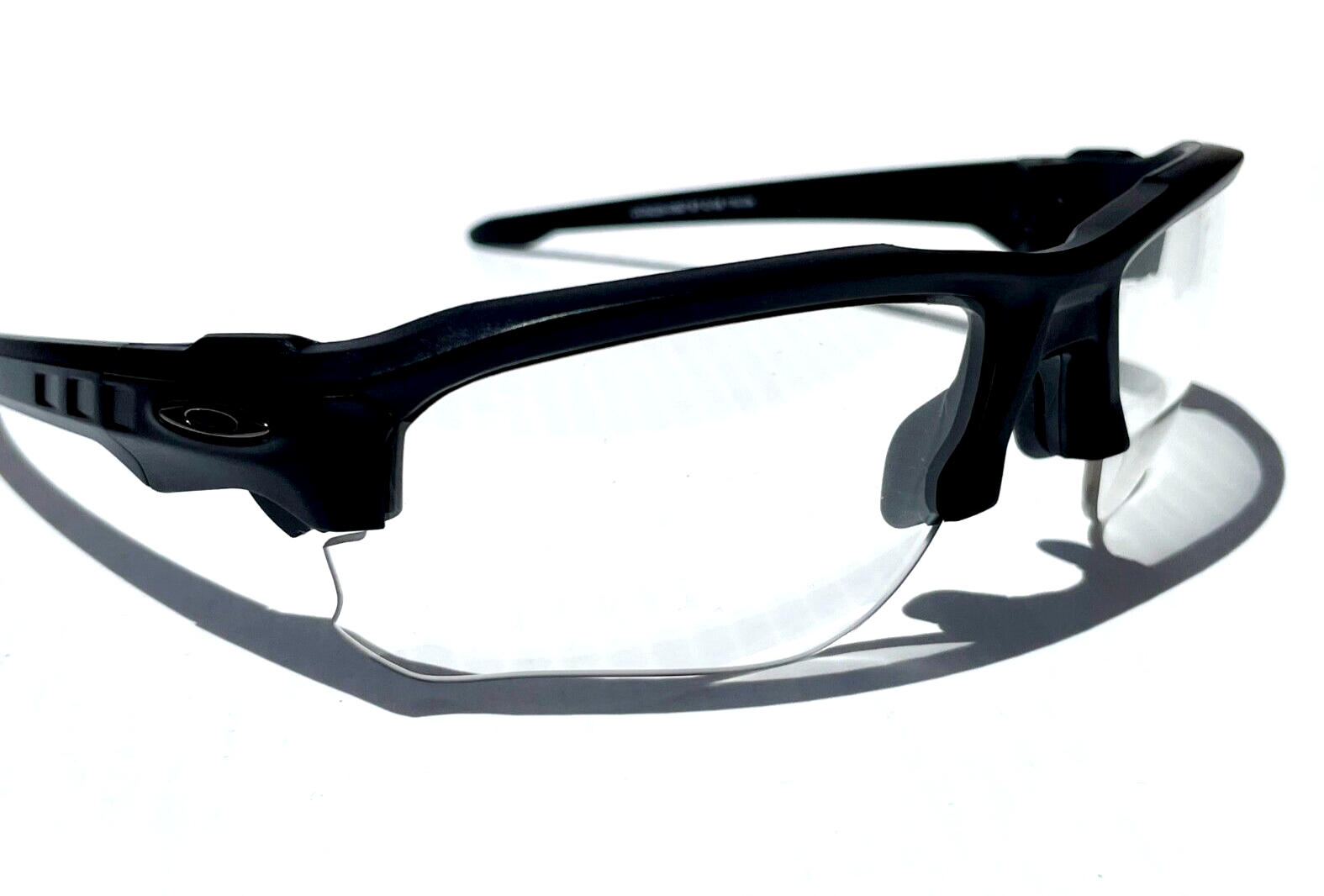 Pre-owned Oakley Si Speed Jacket Matte Black Frame Clear Tr22/tr45 Lens Sunglass 9228-05