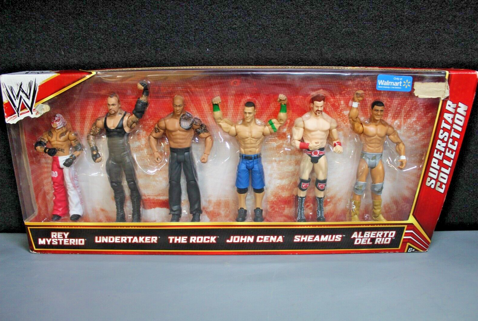 Rock Cena Rey Mysterio Undertaker 6-Pack Action Figure WWE Rock Cena Rey Mysterio Undertaker 6-Pack Action Figure WWE