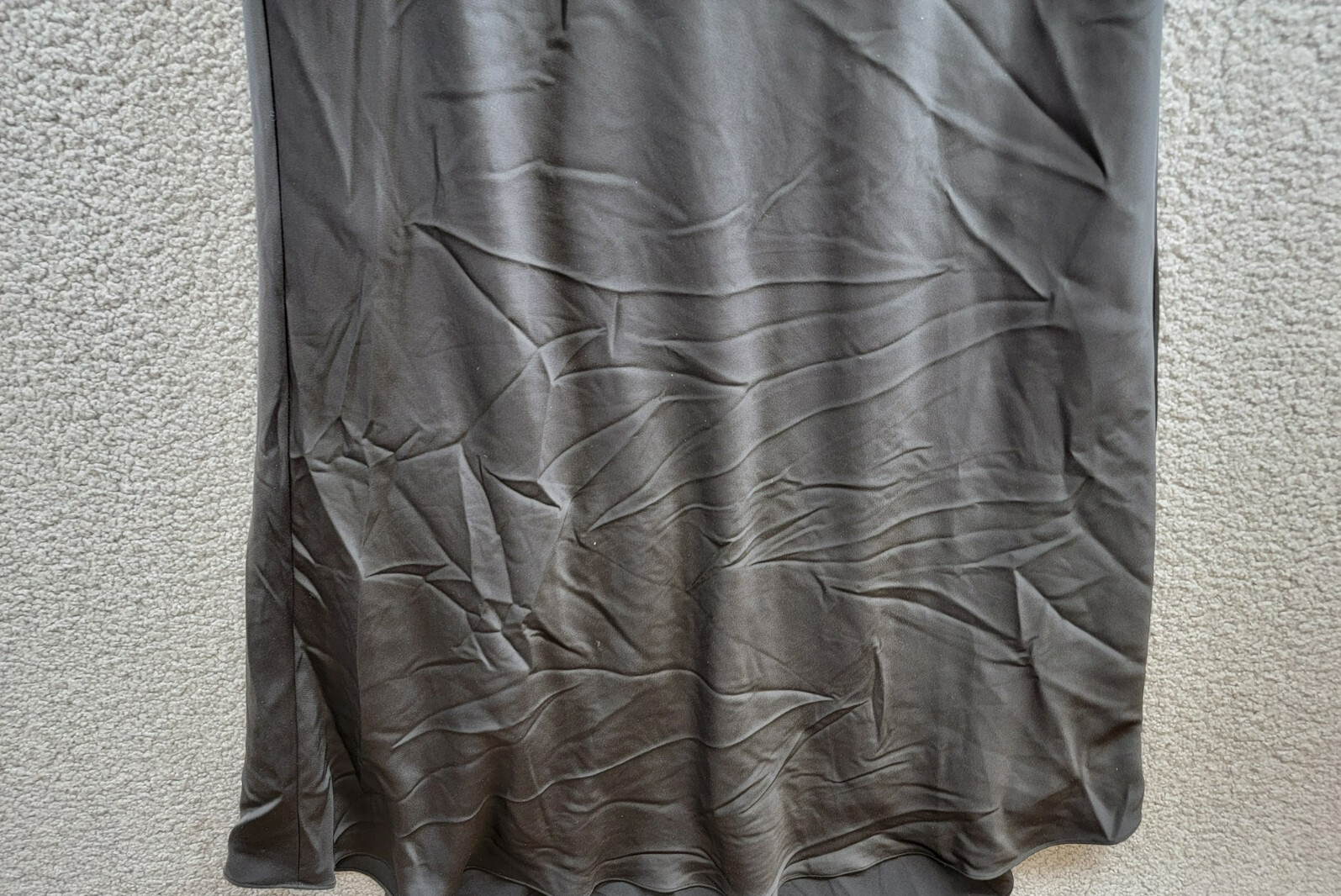 BCBGMAXAZRIA Cowl Neck Halter Gown Women's 6 Black Twist Detail Side Zip Closure - Picture 4 of 15
