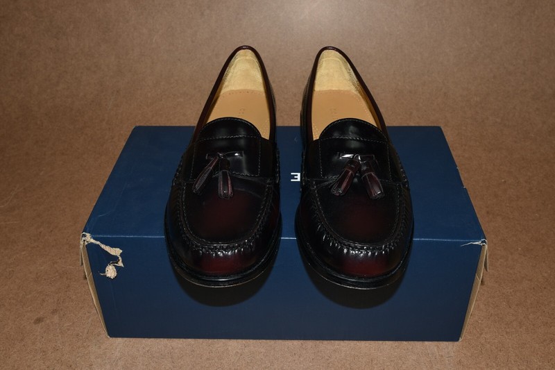Cole Haan Burgundy Men’s Pinch Tassel Leather Loafers size 11.5 A style 3507 Cole Haan Men 10.5 D Burgundy Oxblood Leather Pinch Tassel  main image 4