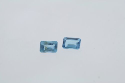 5.0mm x 3.0mm Emerald Cut Loose Blue Topaz