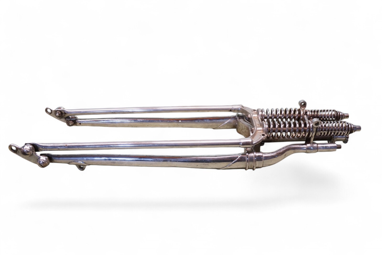 エドガーブロードバンド　ＵＫオリジナ ＥＸ品ル Harley 1936 Knucklehead Inline Springer Front End OEM Chrome