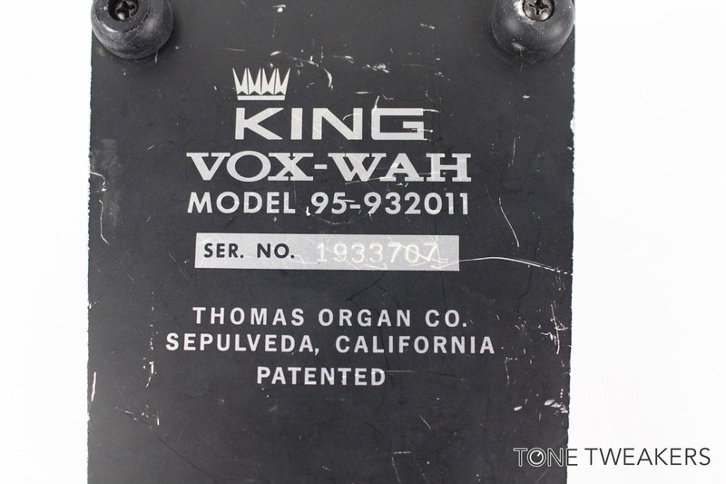 King Vox-Wah Model 95-932011 wahwah pedal 4 guitar clavinet