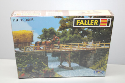 Faller 120495 Kit de Montage Holzstammbrücke Échelle H0 Emballage D''Origine