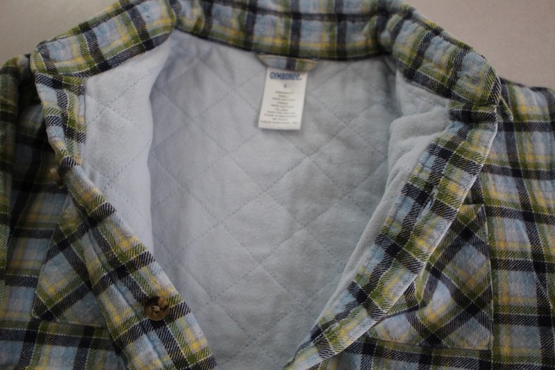 GYMBOREE Boy's Flannel Quilted Button Front Shirt Jacket size 5