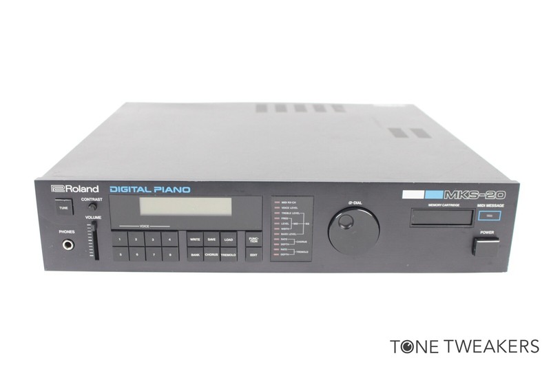 714 Roland digital piano MKS-20 ピアノ音源 Roland MKS-20 Digital Piano Sound Module MKS20 Rare Vintage