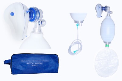 Medical Rebreathing Bag Ambu Bag Silicone Reusable Oxygen Reservoir Bag 2600 ml