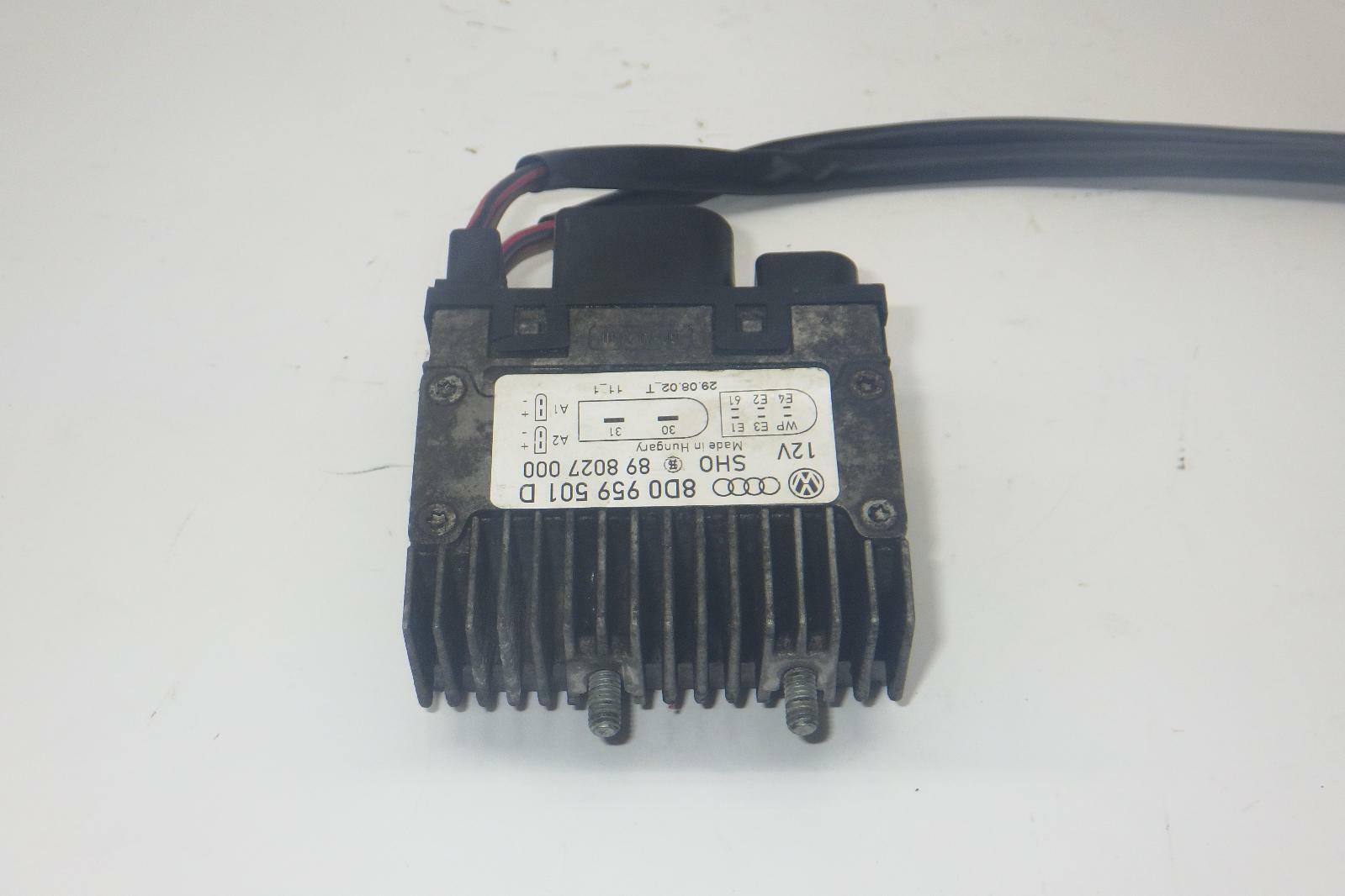 8D0959501D; AUDI A6 OEM Cooling Fan Control Module; 4.2L 8Cyl. 00 01