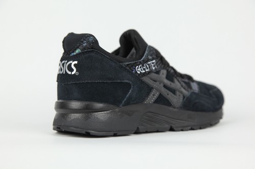 black leather asics womens