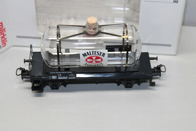 2-Achser Wagons-Citernes de Verre Maltais Aquavit Échelle H0