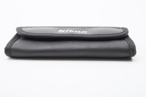 Nikon embossed Black Memory Card holder Wallet Case++GENUINE+NICE