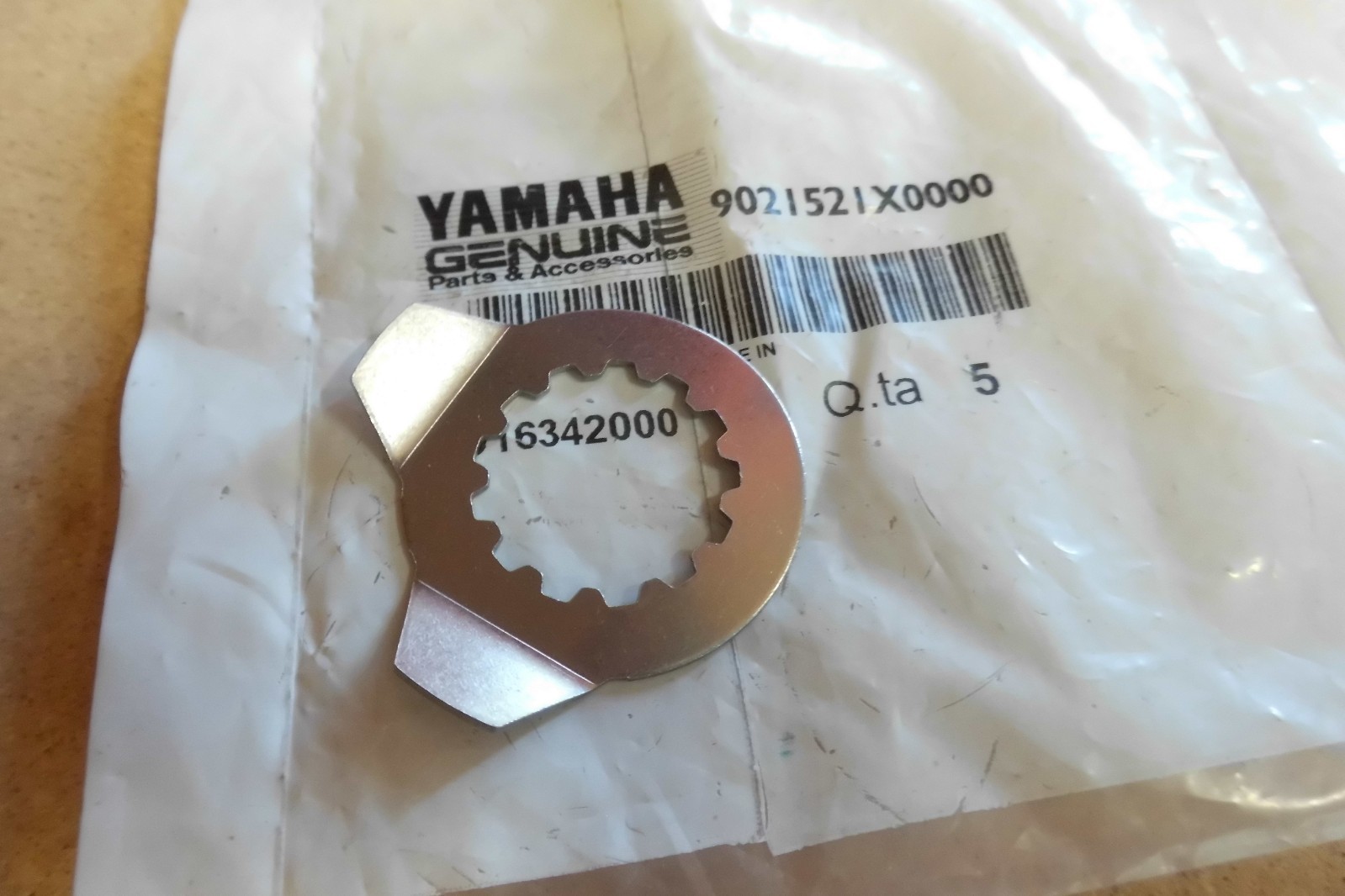 YAMAHA XT660 R/X/Z TENERE GENUINE FRONT SPROCKET LOCK WASHER