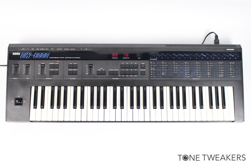 Korg DW-8000 1980s Digital Analog Synthesizer Keyboard midi