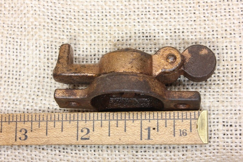 Window Sash Lock Teapot top rustic copper cast iron OLD vintage screws 1880’s