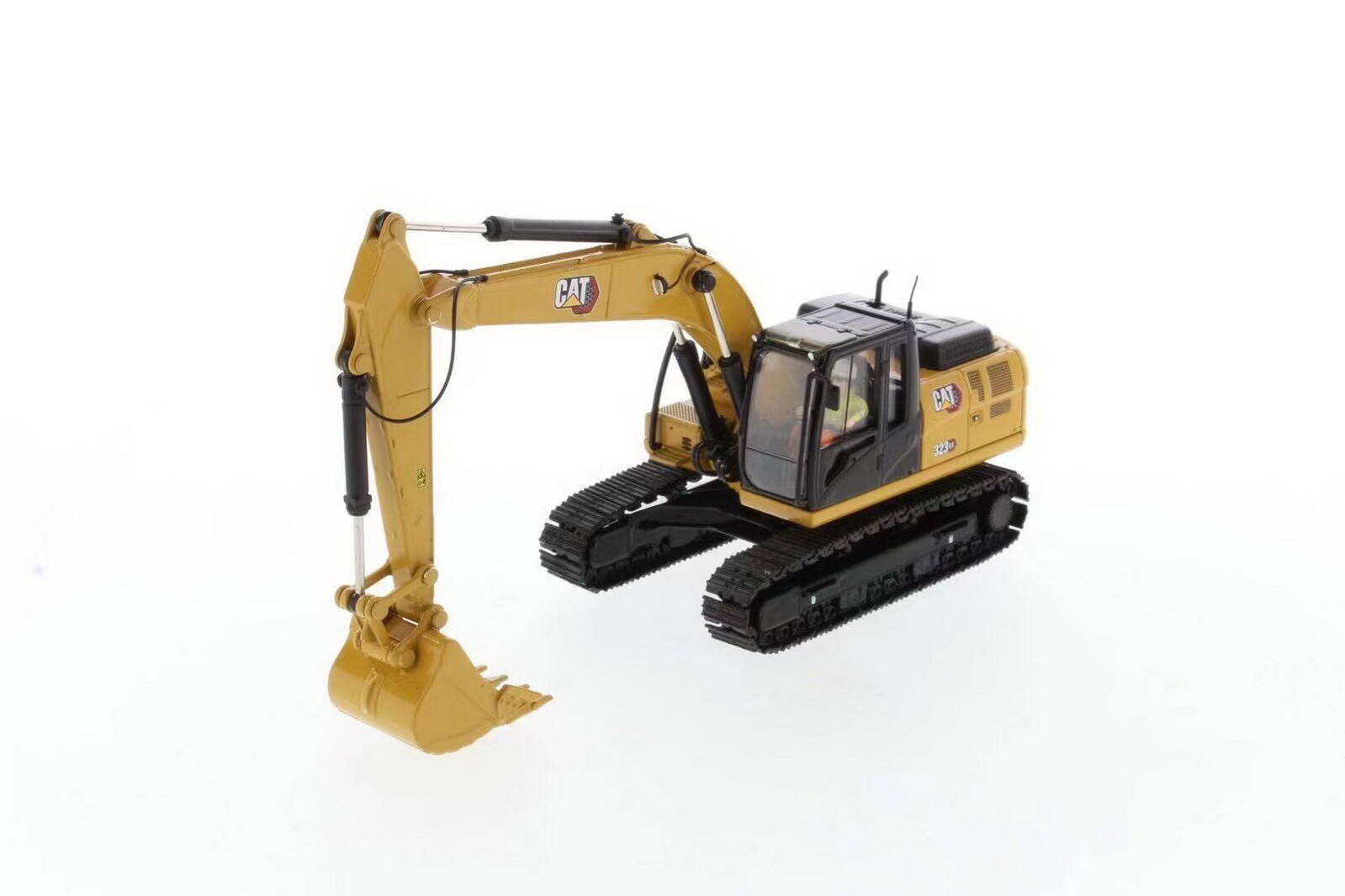 美品 CAT 323 GX Hydraulic Excavator 1/50 1:50 Cat 323 GX Hydraulic Excavator — Diecast Masters America