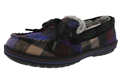 SKECHERS WOMEN'S BOBS TOO COZY- LUMBAR JANE 113254BKMT MEMORY FOAM SLIPPERS