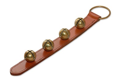 Sleigh Bell Strap Solid Brass 1-1//2/" W x 17 L 4 Bell Door Hanger