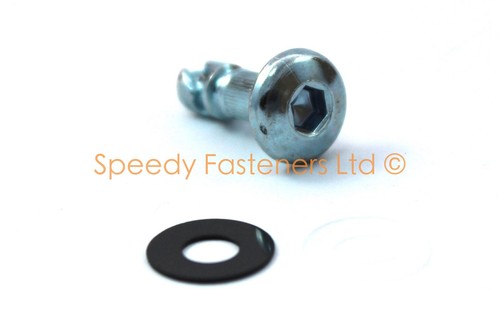 4x Silver Dzus Fasteners With D-Rings - Motorcycle Fairing Quarter-Turn Fasteners, Steel 12 thumbnail image