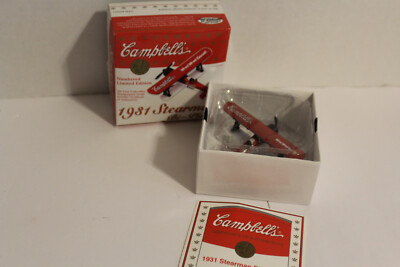 CAMPBELL S SOUP  ''1931 Stearman  Bi-plane Gear box toys