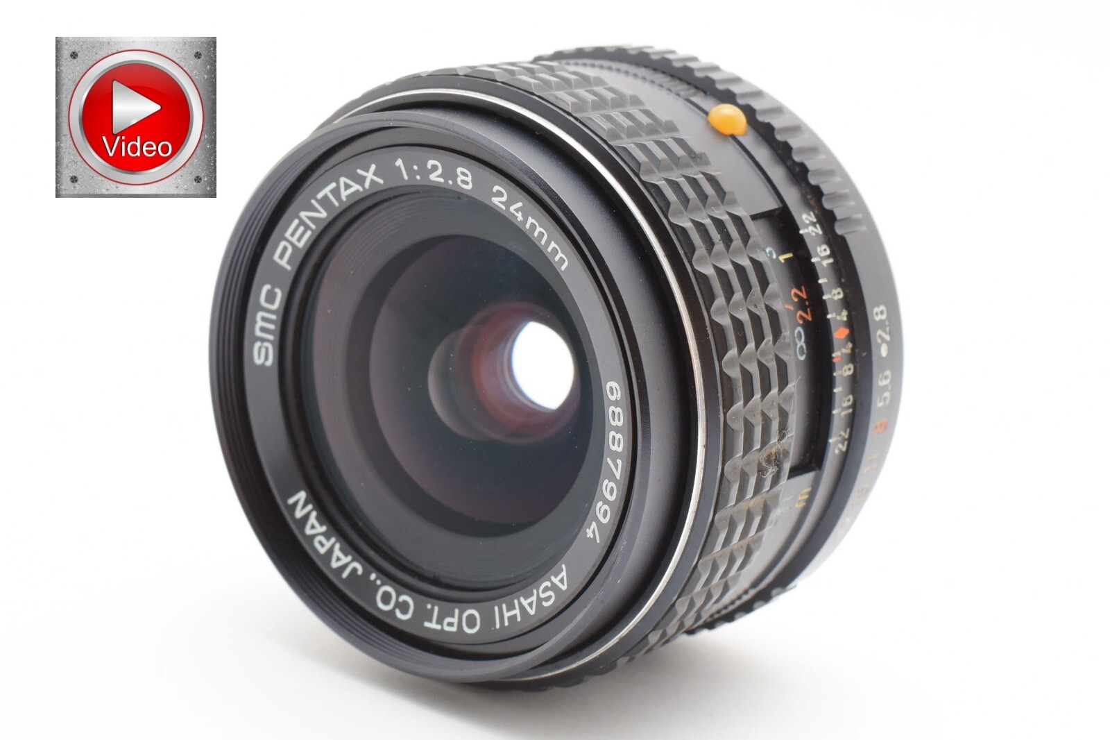 As-is Pentax SMC PENTAX 24mm f2.8 Wide Angle Lens For K
