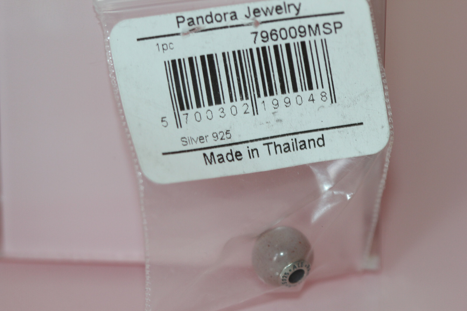 アクセサリー _asa NIB PANDORA ESSENCE LOVE CHARM 796009MSP RETIRED BAGTAG BOX