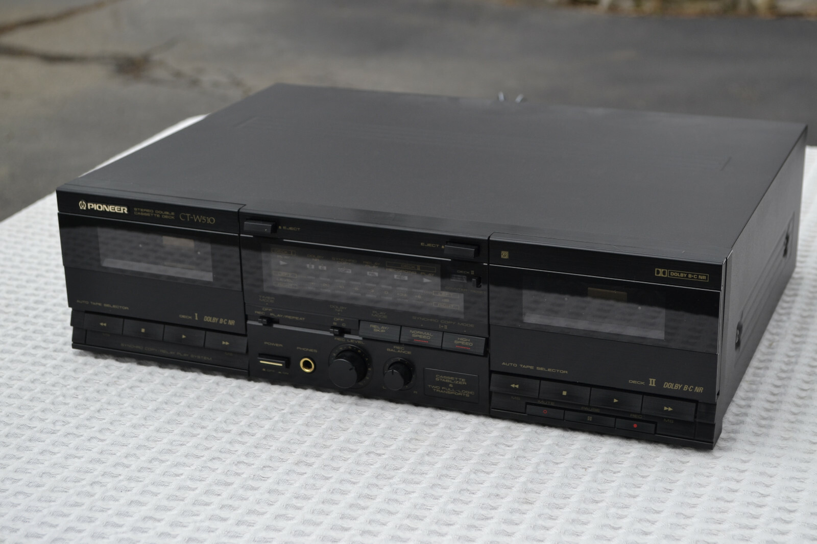 1989 Pioneer CT-W510 Double Cassette Deck | eBay