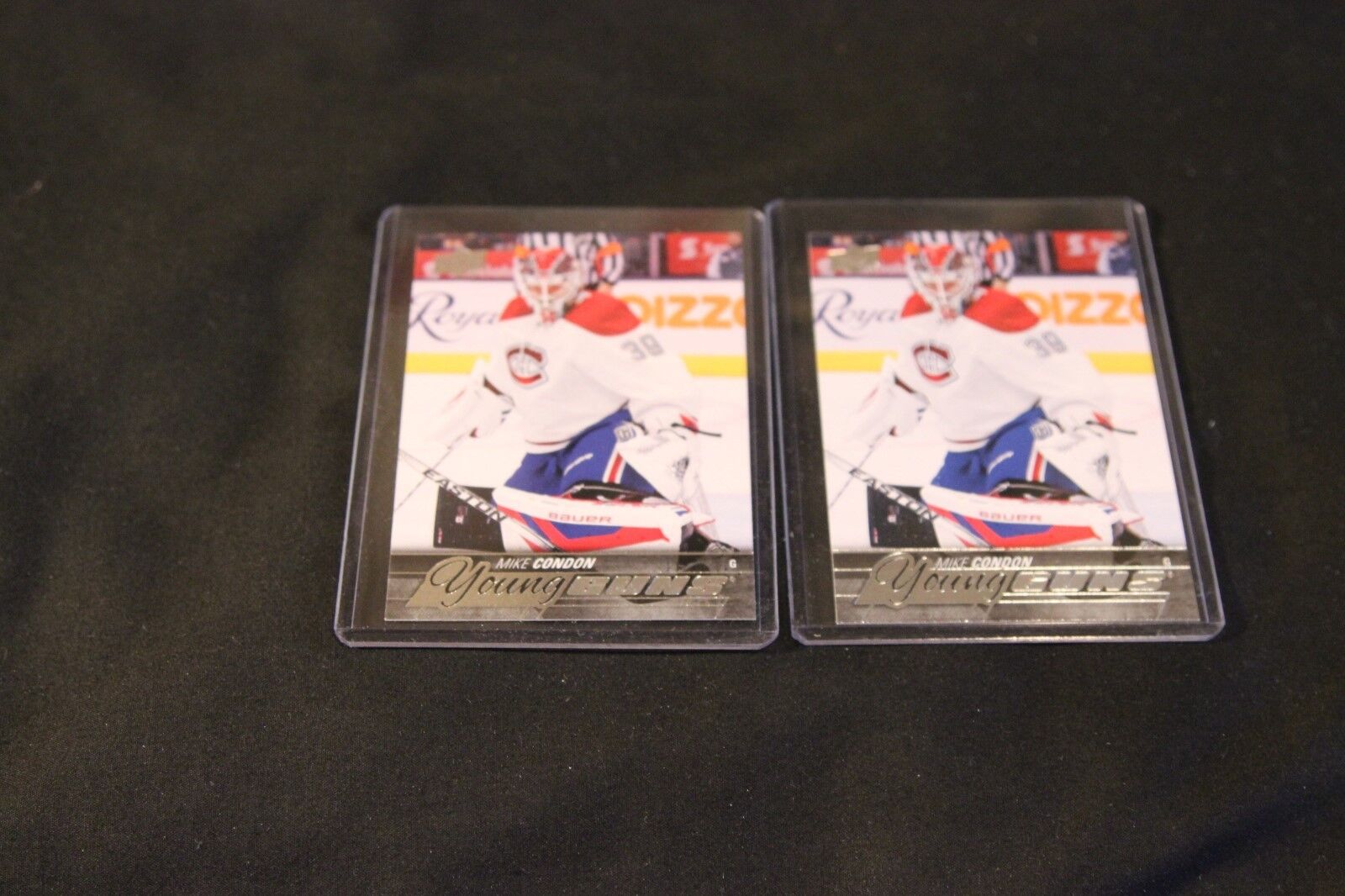 15/16 UPPER DECK MIKE CONDON YOUNG GUNS ROOKIE YG RC SP UD #239 2 card lot. rookie card picture